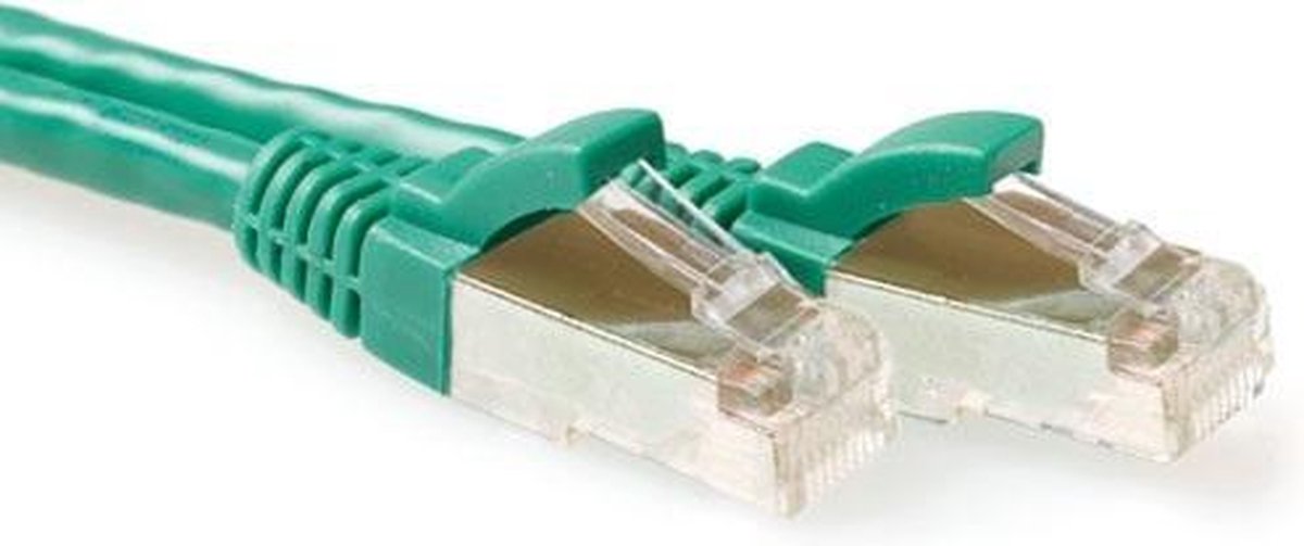 ACT FB6720 netwerkkabel 20 m Cat6a S/FTP (S-STP) Groen