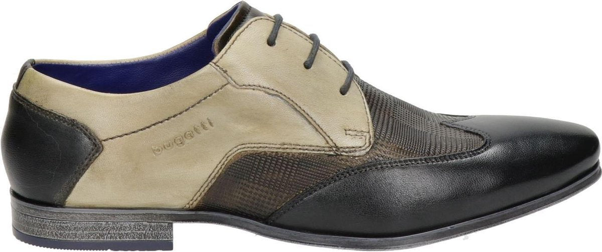 Bugatti heren veterschoen - Grijs - Maat 43