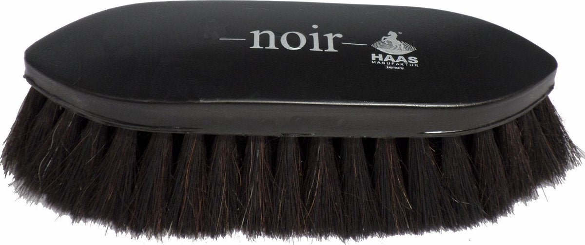 Borstel Haas Noir Dandy groot 215x60 - Zwart