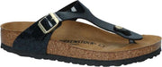 Zwarte Teenslippers Birkenstock Gizeh Magic Snake Maat 39