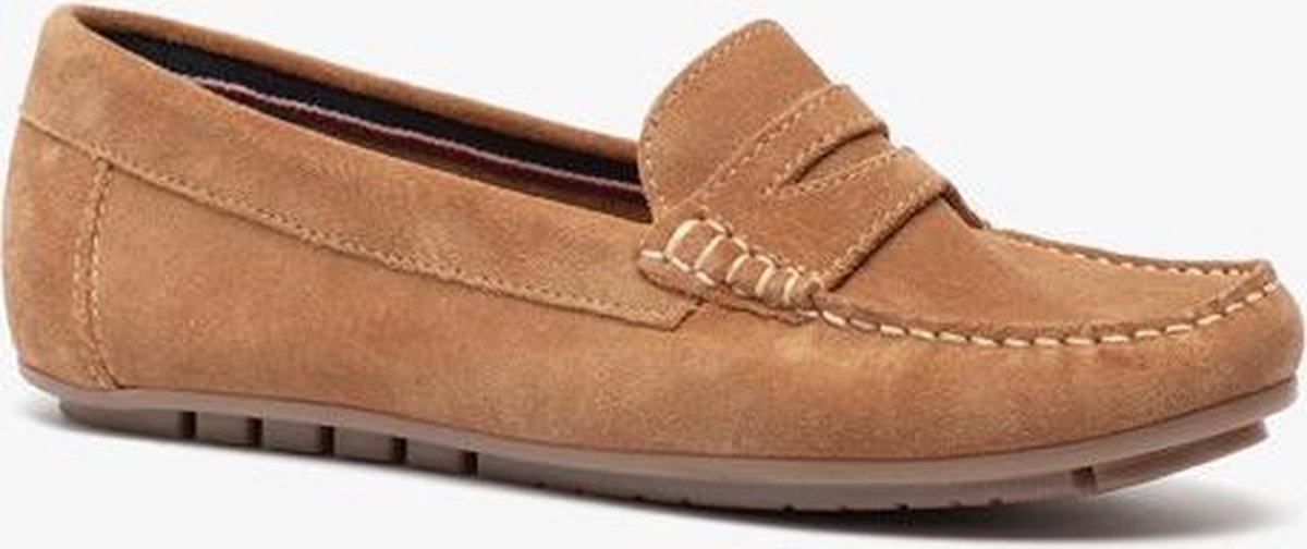 Hush Puppies suede dames mocassins - Bruin - Maat 37