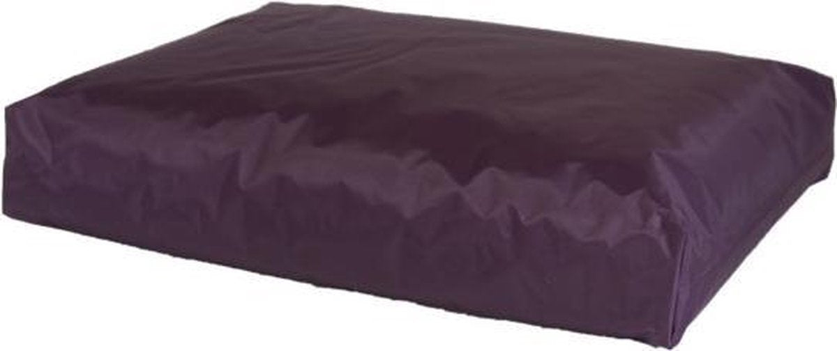 Losse hoes hondenkussen nylon aubergine 75x55x10 cm