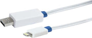 Schwaiger USB-kabels 0.8m USB 2.0 A - Lightning