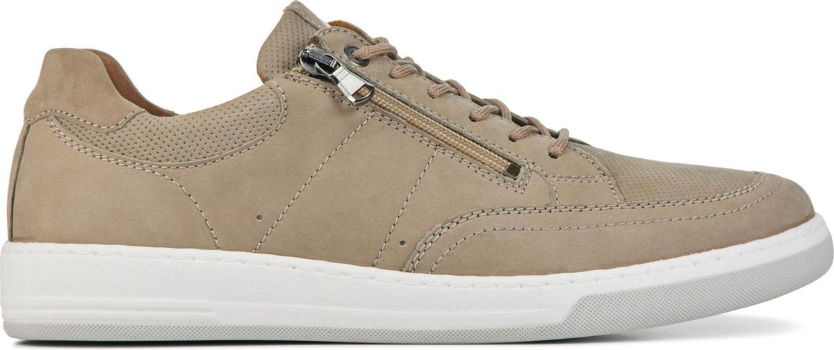 Waldlaufer Mannen Nubuck Sneakers / Herenschoenen 971 017 - Beige - Maat 43