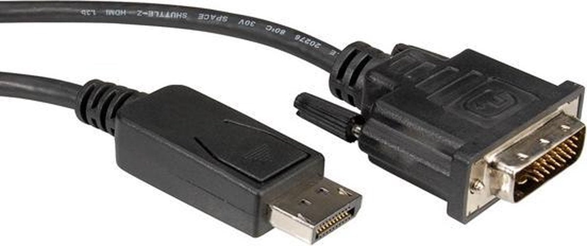 ROLINE DisplayPort Kabel DP Male - DVI Male (24+1) 1
