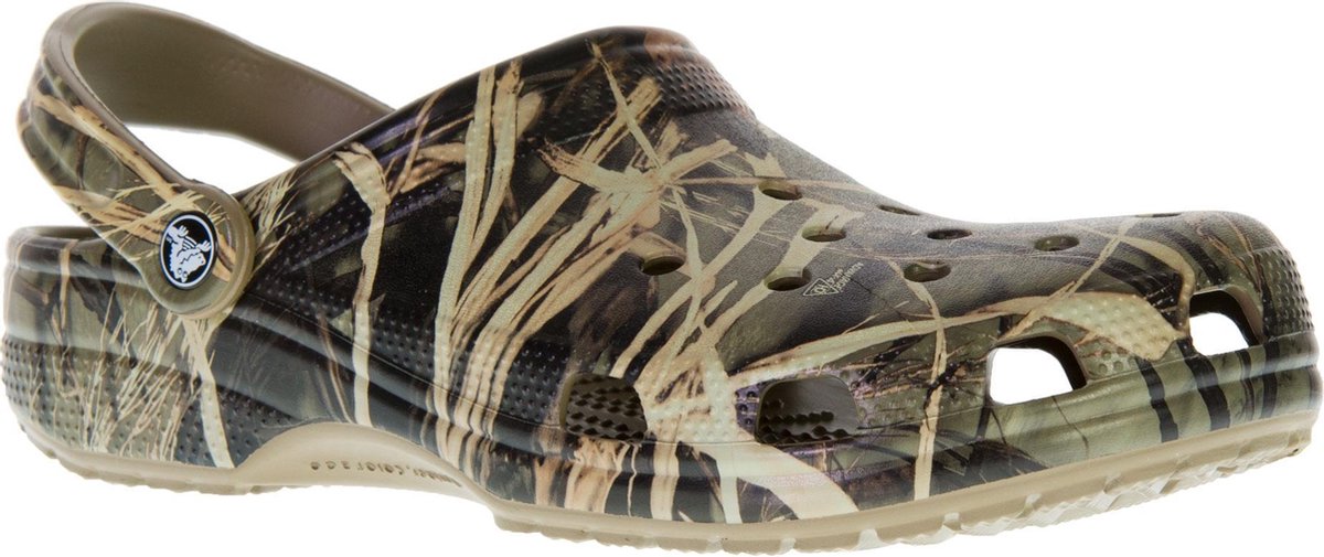 Crocs Slippers - Maat 43/44 - Unisex - groen/zwart