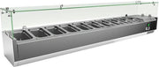 Gastro-Inox RVS Opzetkoelvitrine 10x Gn1/4