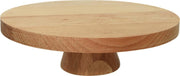 Houten presenteer/serveer plateaus op standaard 28 cm - Voor gebakjes/taartjes/broodjes