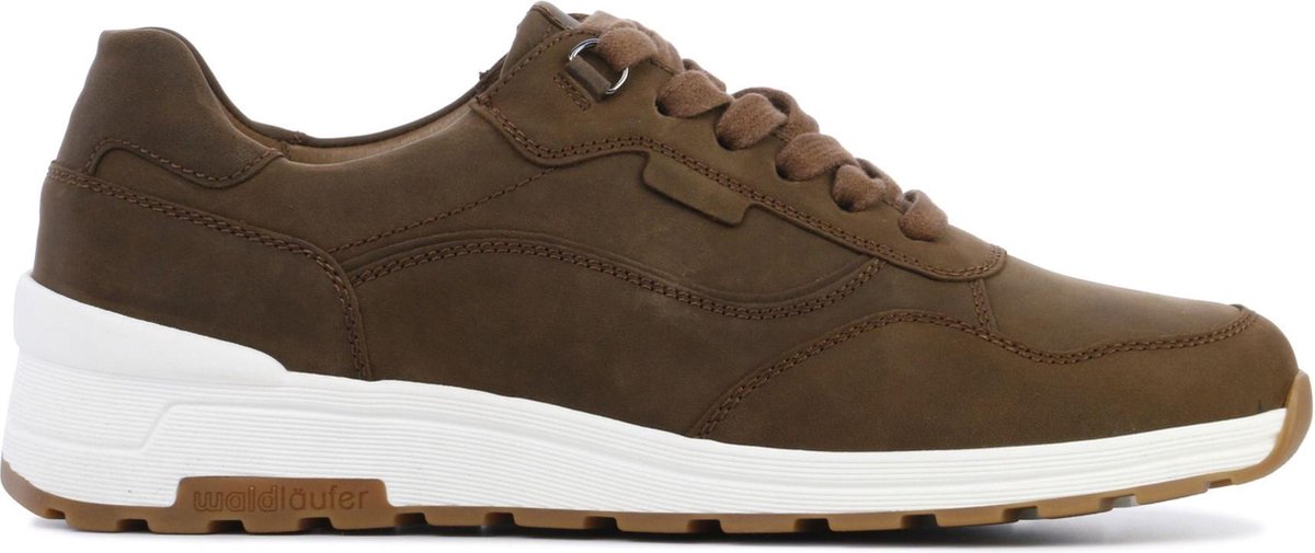 Waldlaufer Mannen Suède Lage sneakers / Herenschoenen 734003 - Bruin - Maat 42