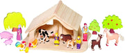 Holztiger Boerderij stal + kribbe en kerstster