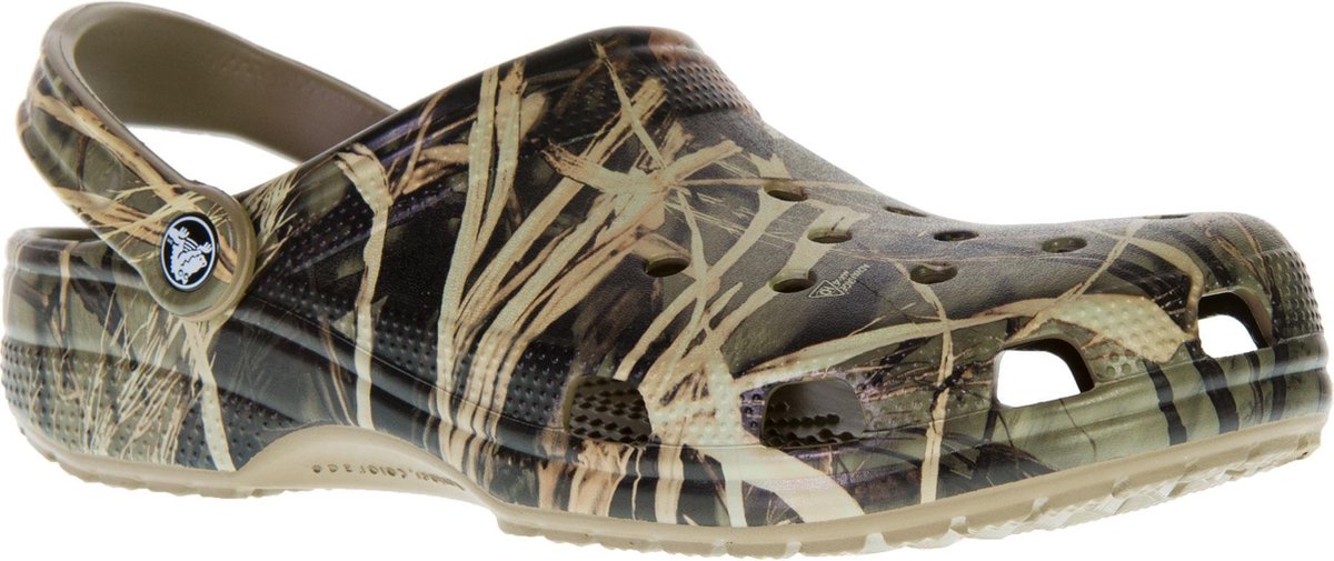 Crocs Slippers - Maat 46/47 - Unisex - groen/zwart
