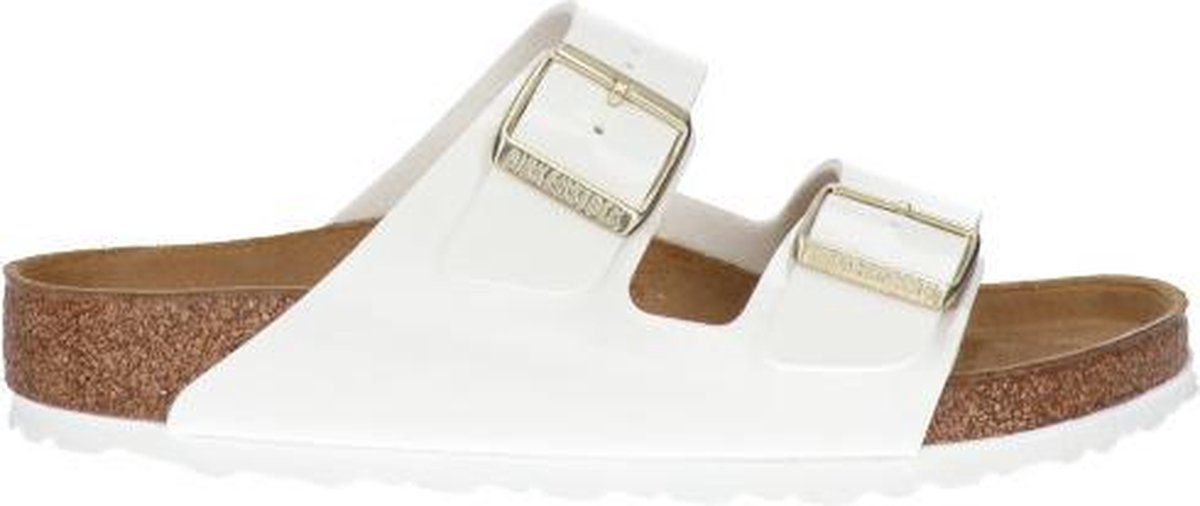 Birkenstock slipper ARIZONA White regular Birko-flor patent - Maat 41