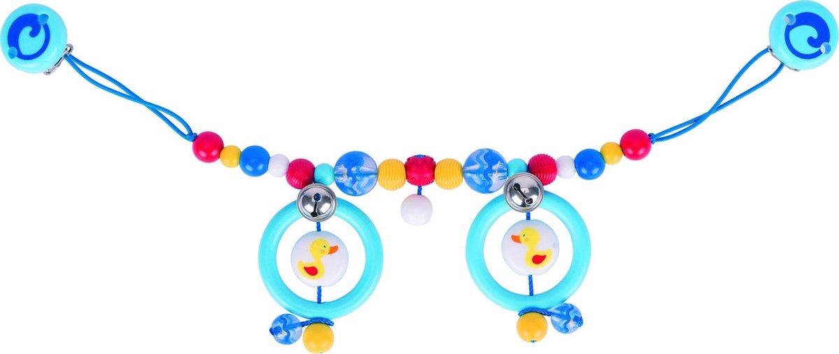 Heimess Kinderwagenspanner Eend 40cm Plastic Met Clips