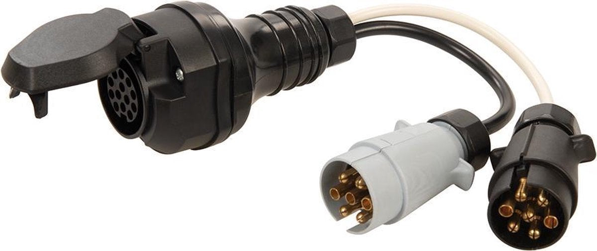 Silverline Trekkeradapter stekker naar contactdoos - 13-pins naar 7-pins N & S-type