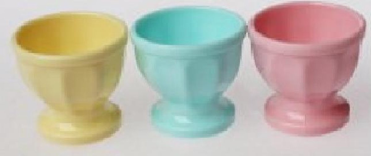 Sunplast - Vrolijk Gekleurde Eggcup - Set van 3