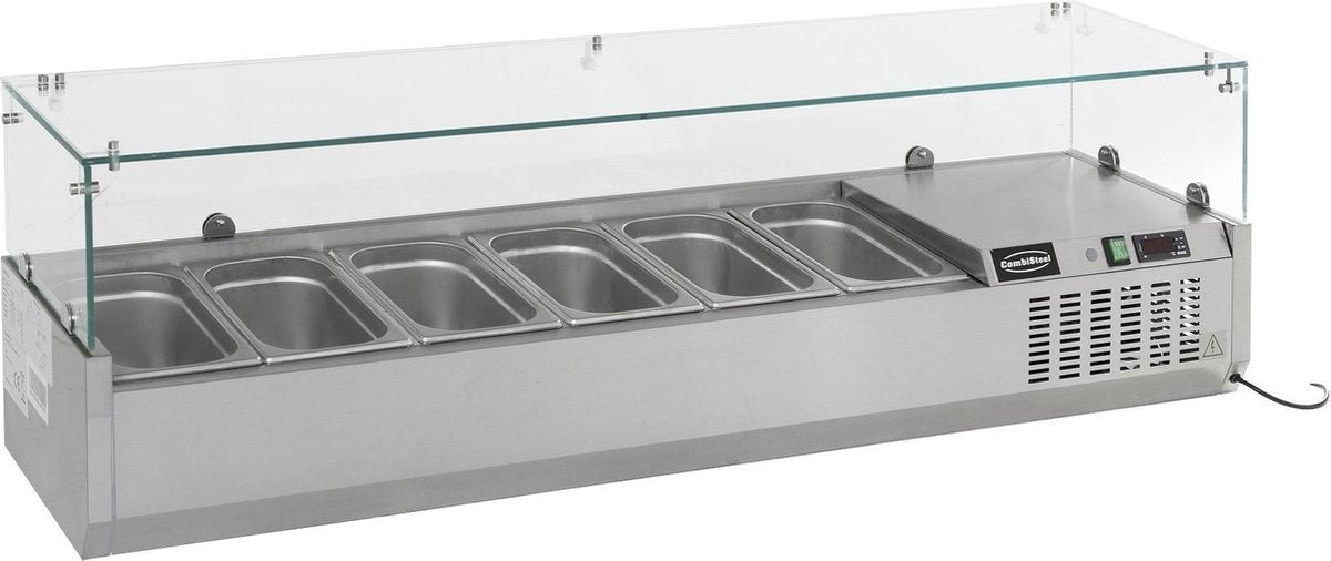 GEKOELDE OPZETVITRINE 1/3 GN x 9