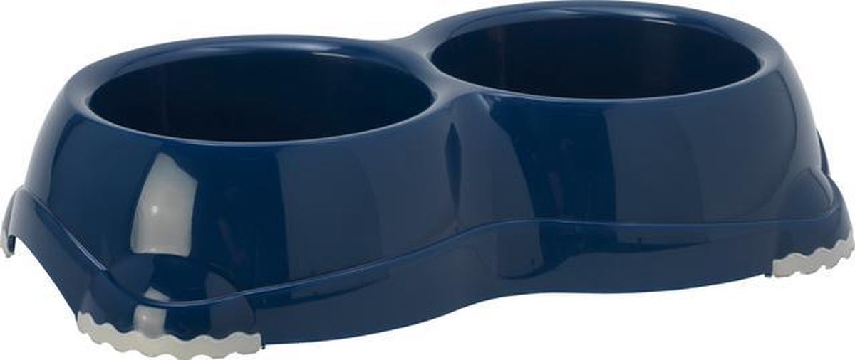 Moderna eetbak dubbel smarty blauw 2x 14cm 2x645ml
