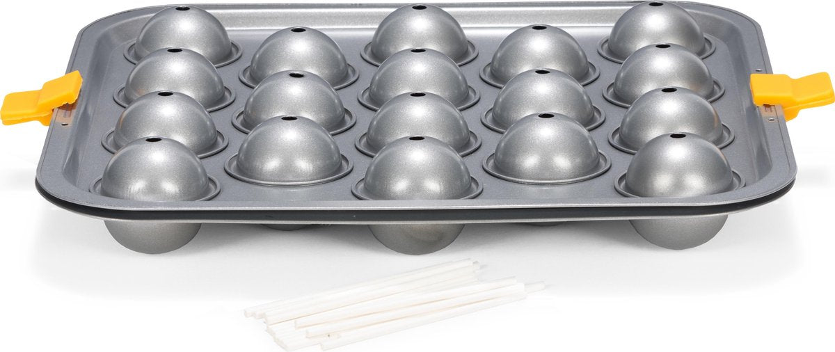 Patisse Bakvorm Cake Pops 32 X 29 Cm Staal Zilver/geel