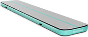 Gymrex Opblaasbare gymnastiekmat - 500 x 100 x 20 cm - 190 kg - grijs / groen