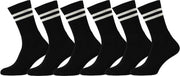 Sportsokken - Sokken heren - Sokken dames - Unisex - Zwart Wit - Maat 36/41 - 6 paar