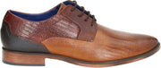 Bugatti heren veterschoen. - Cognac - Maat 41