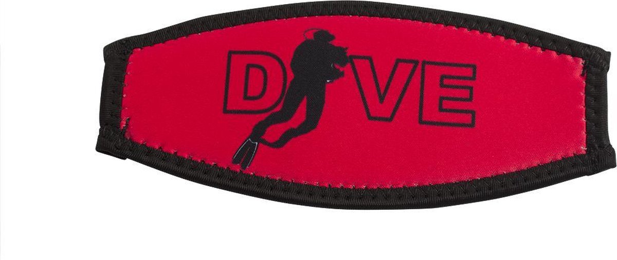 Maskstrap neopreen slide dive rood