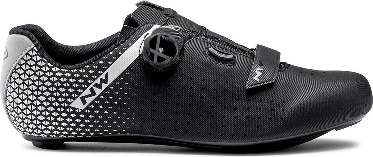 Northwave Fietsschoenen - Maat 41 - Unisex - zwart/zilver