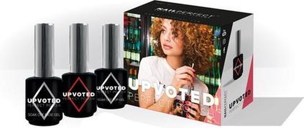 Gellak 3-Delige Nagelset - NailPerfect Kit UPVOTED
