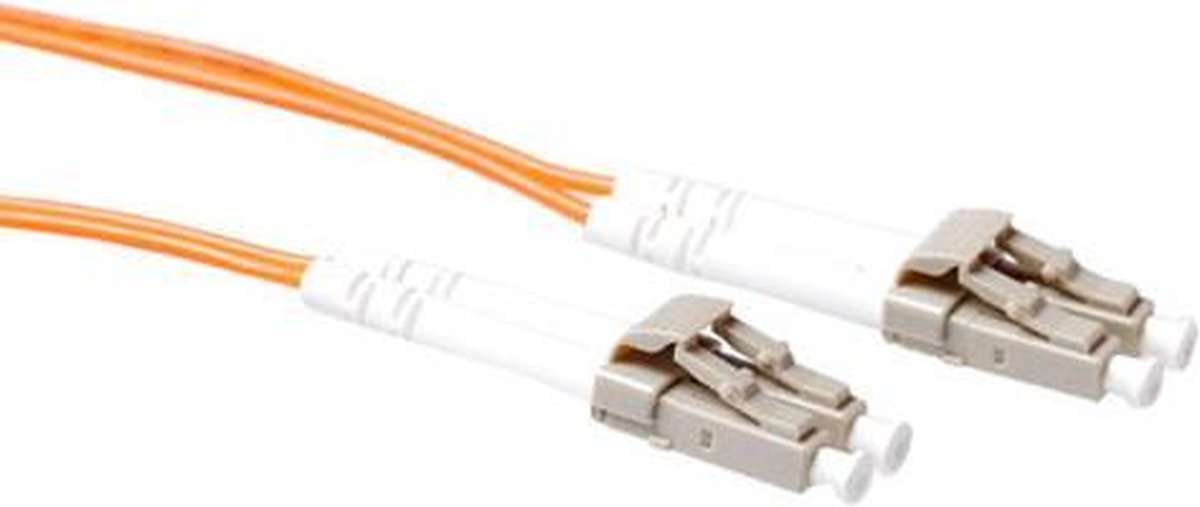 ACT 50 meter LSZH Multimode 50/125 OM2 glasvezel patchkabel duplex met LC connectoren RL9550