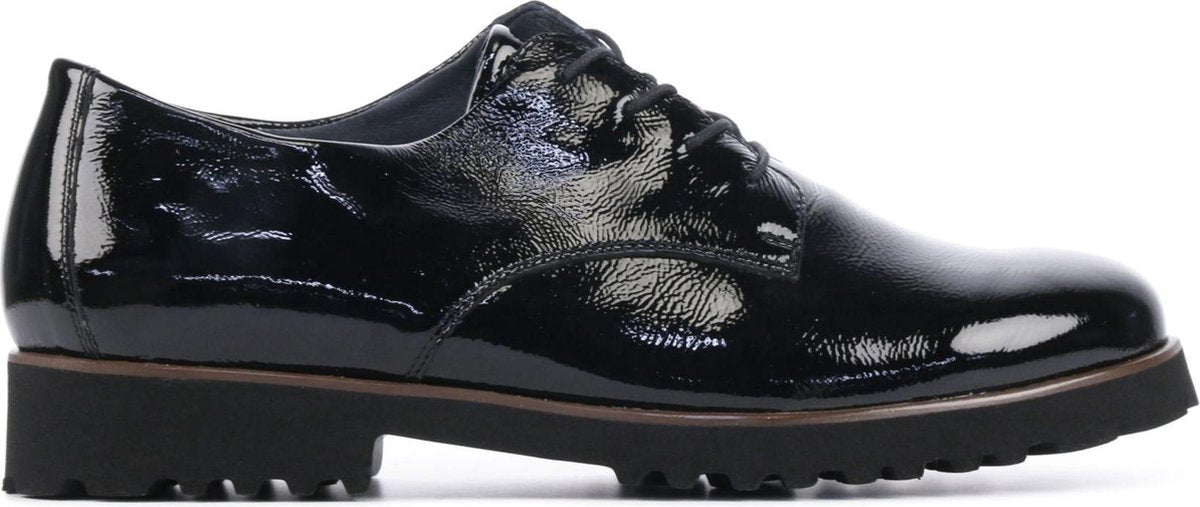 Waldlaufer Vrouwen Leren Veterschoenen / Damesschoenen  772001 - Zwart - Maat 38