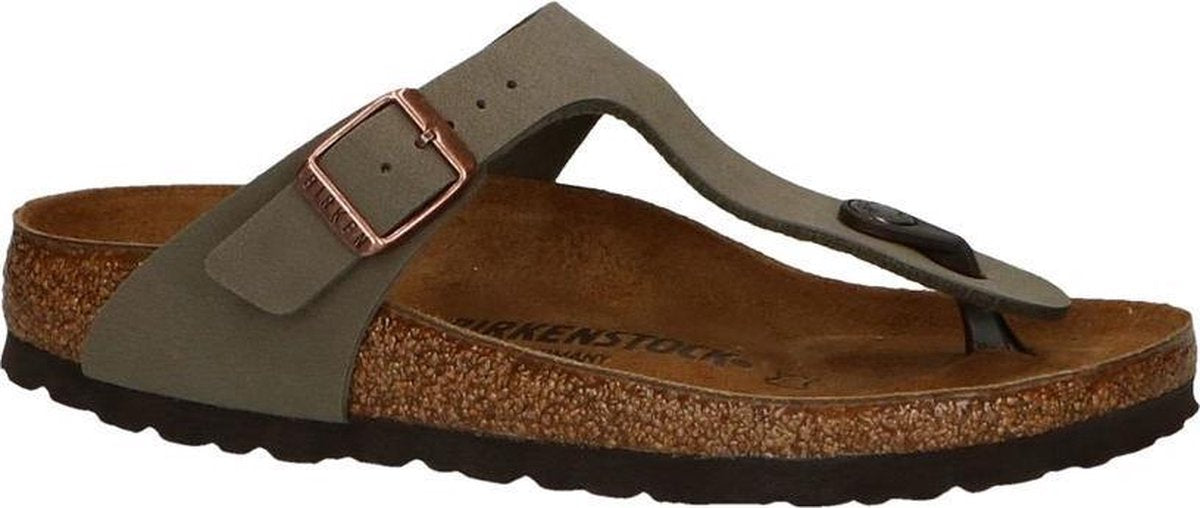 Kaki Teenslippers Birkenstock Gizeh  Jongens 37