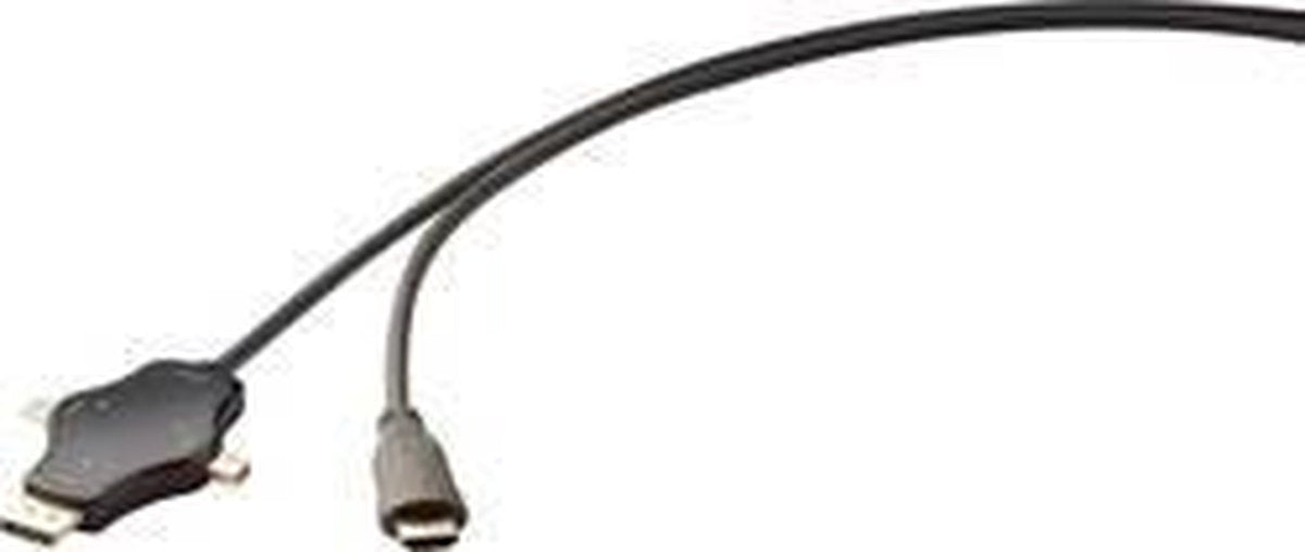 Renkforce 3-in-1-kabel (DP + mini-DP + USB C naar HDMI)