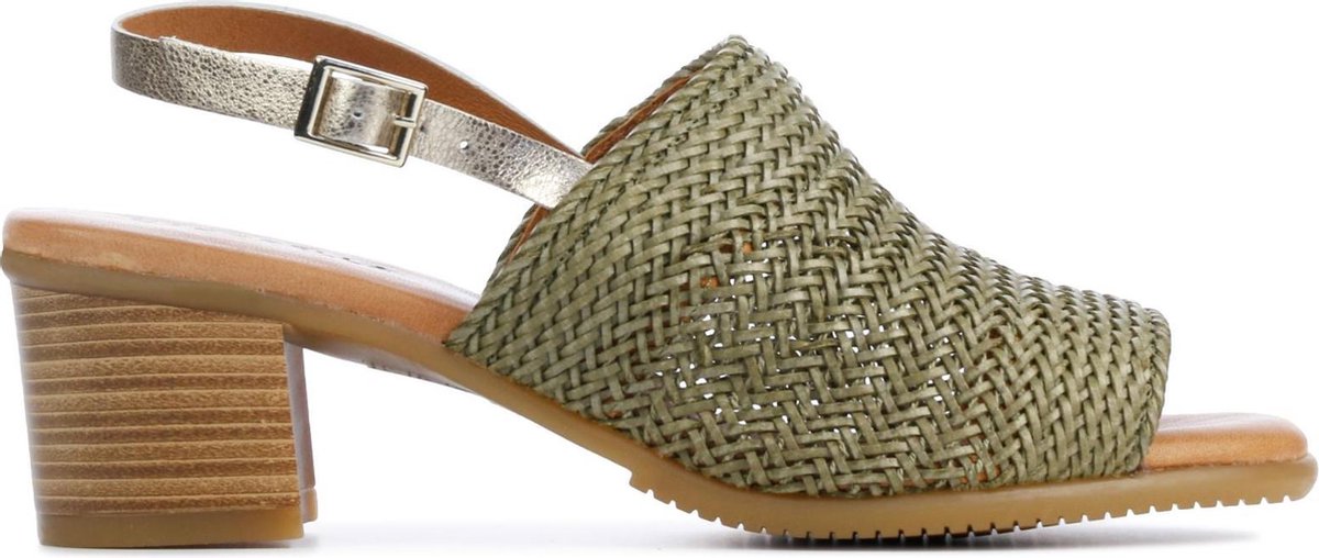 Capobella Vrouwen Leren  Sandalen / Damesschoenen Velia - Groen - Maat 37