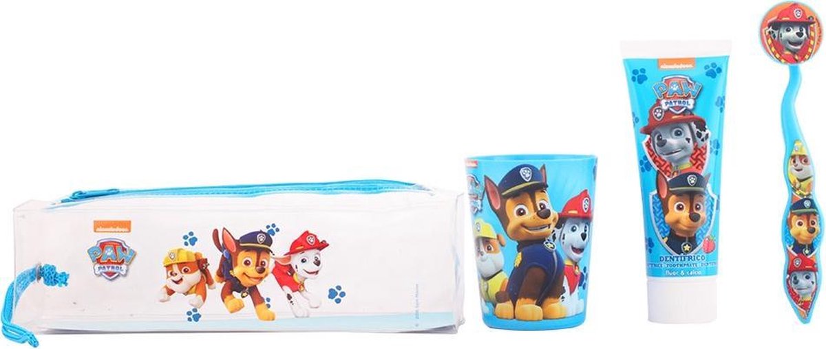 Paw Patrol toilettasje met tandenset 4 pz