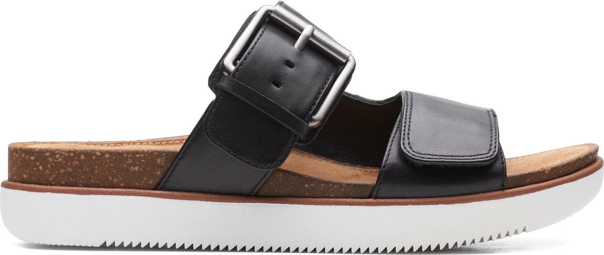 Clarks - Dames schoenen - Elayne Ease - D - black leather - maat 39.5