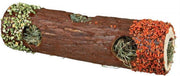 30x9x9 cm 35 gr Trixie tunnelbuis met hooi en hibiscusbloesem / wortel / erwt