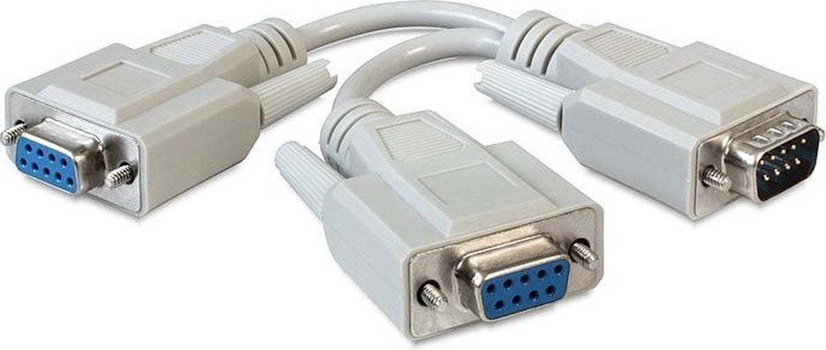 Delock - Adapter Seriell Sub-D9 Stecker - 2 x Buchse 17 cm