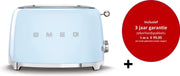 Smeg - TSF01PBEU MkIII - Broodrooster - 2 sneden - Pastelblauw - met 3 jaar garantie!