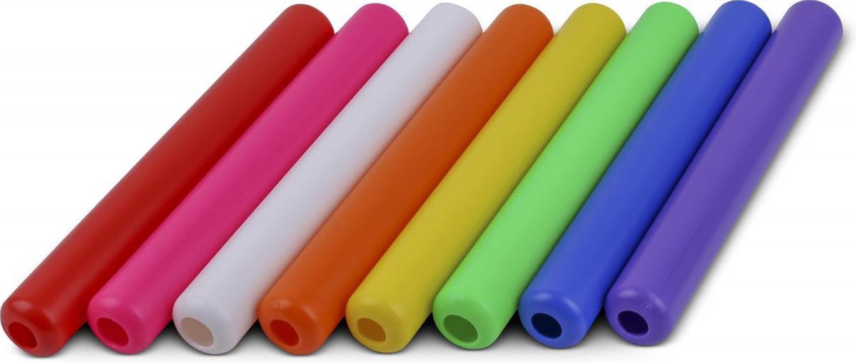 Estafette stokken  Set 8 stuks | Gekleurd 30 cm | Relay | Atletiek