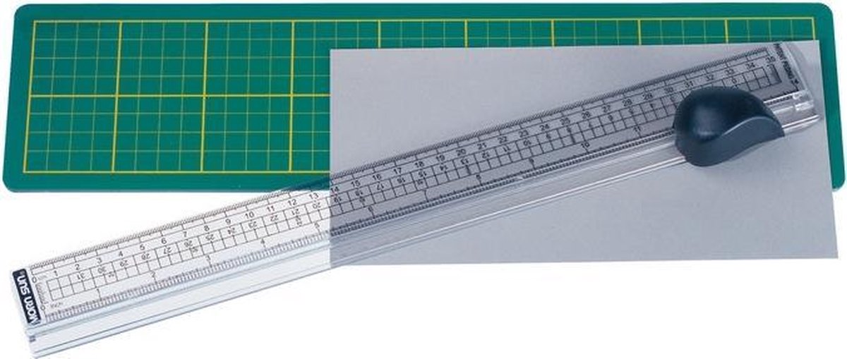 Alco AL-1441 Snijliniaal Met Mat 380x100mm