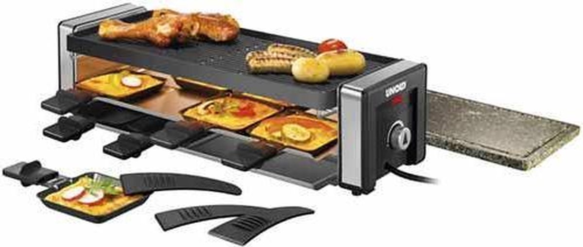 Unold 48765 - Raclette/Steengrill - 8 Personen