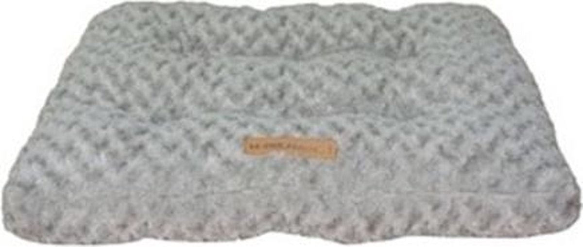 M-pets Hondenkussen 58 X 45 Cm Pluche Grijs