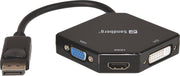 Sandberg Adapter DP>HDMI+DVI+VGA