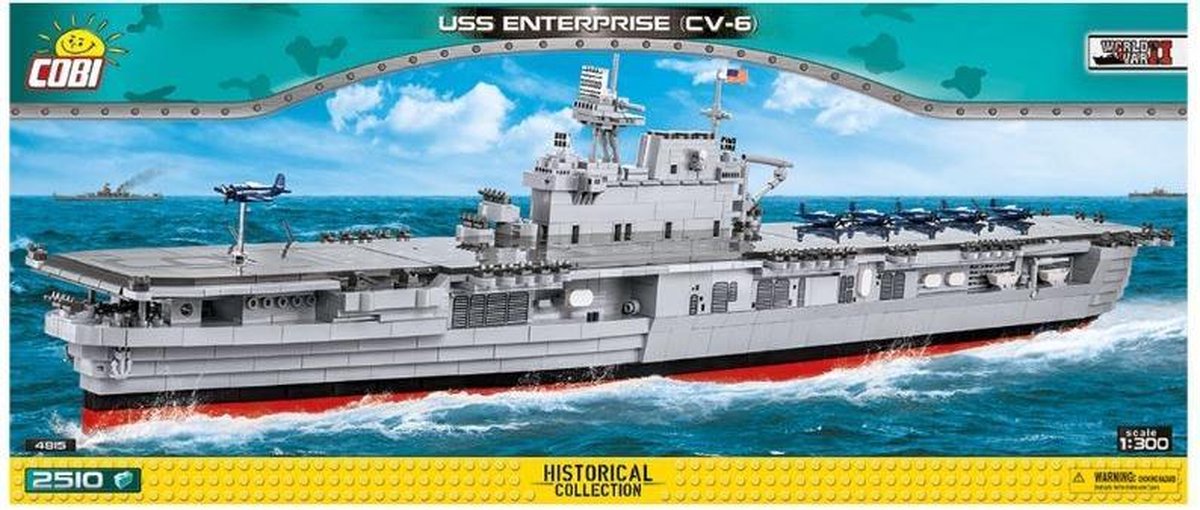 Cobi Uss Enterprise Boot - Constructiespeelgoed - Bouwpakket - Modelbouw - 2510-delig