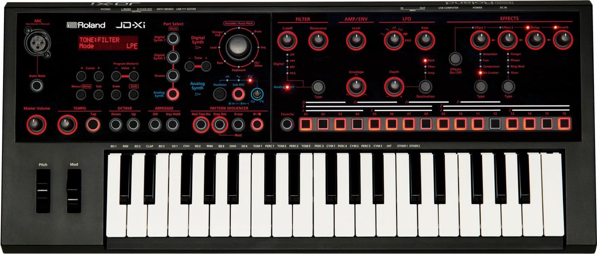 JD-Xi Analog/digitaal Crossover Synthesizer
