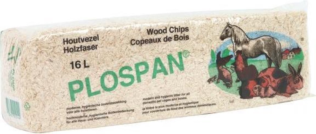 Plospan houtvezel 16 ltr