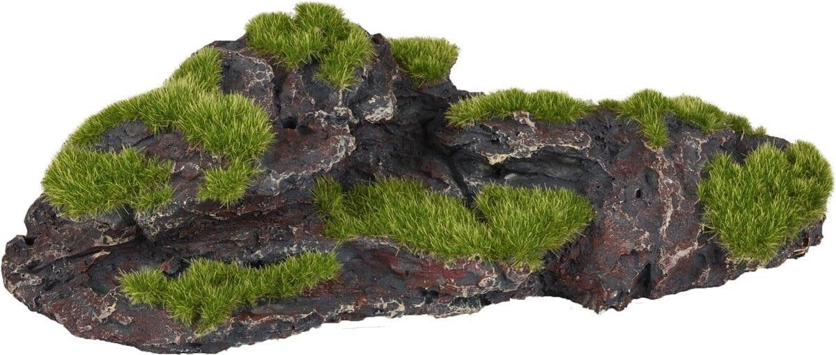 Aquarium decoratie Kozma rots + mos - 22 x 11 x 7 cm