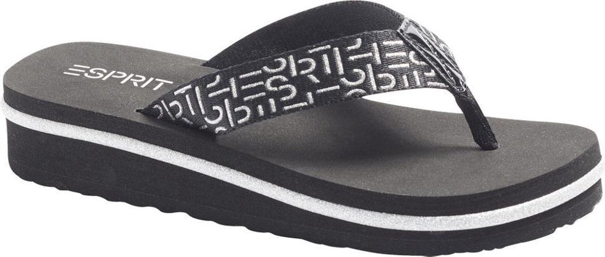 Esprit Zwarte teenslipper - Maat 40