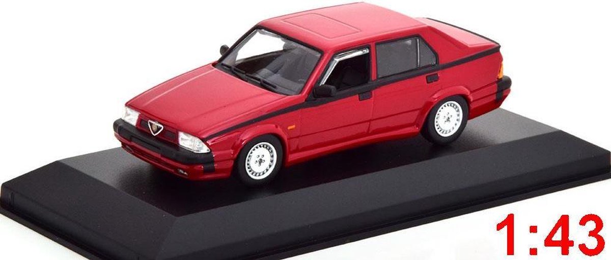 Alfa Romeo 75 V6 3.0 America 1987 Rood 1-43 Maxichamps