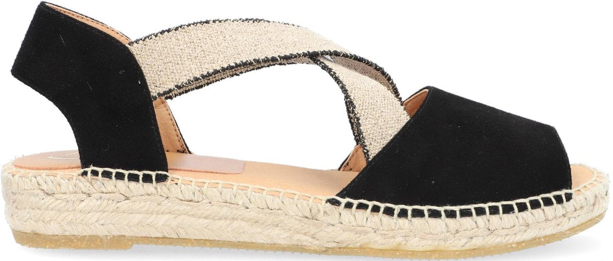 Kanna Ada Espadrilles - Dames - Zwart - Maat 37